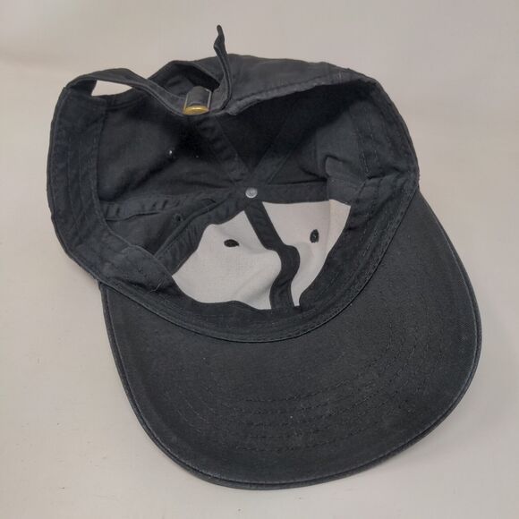 Unbranded Slideback Hat Black OSFM Adjustable 6 Panel Vent Holes Blank - Picture 6 of 7